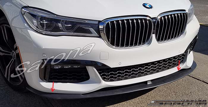 Custom BMW 7 Series  Sedan Front Add-on Lip (2016 - 2019) - $299.00 (Part #BM-088-FA)